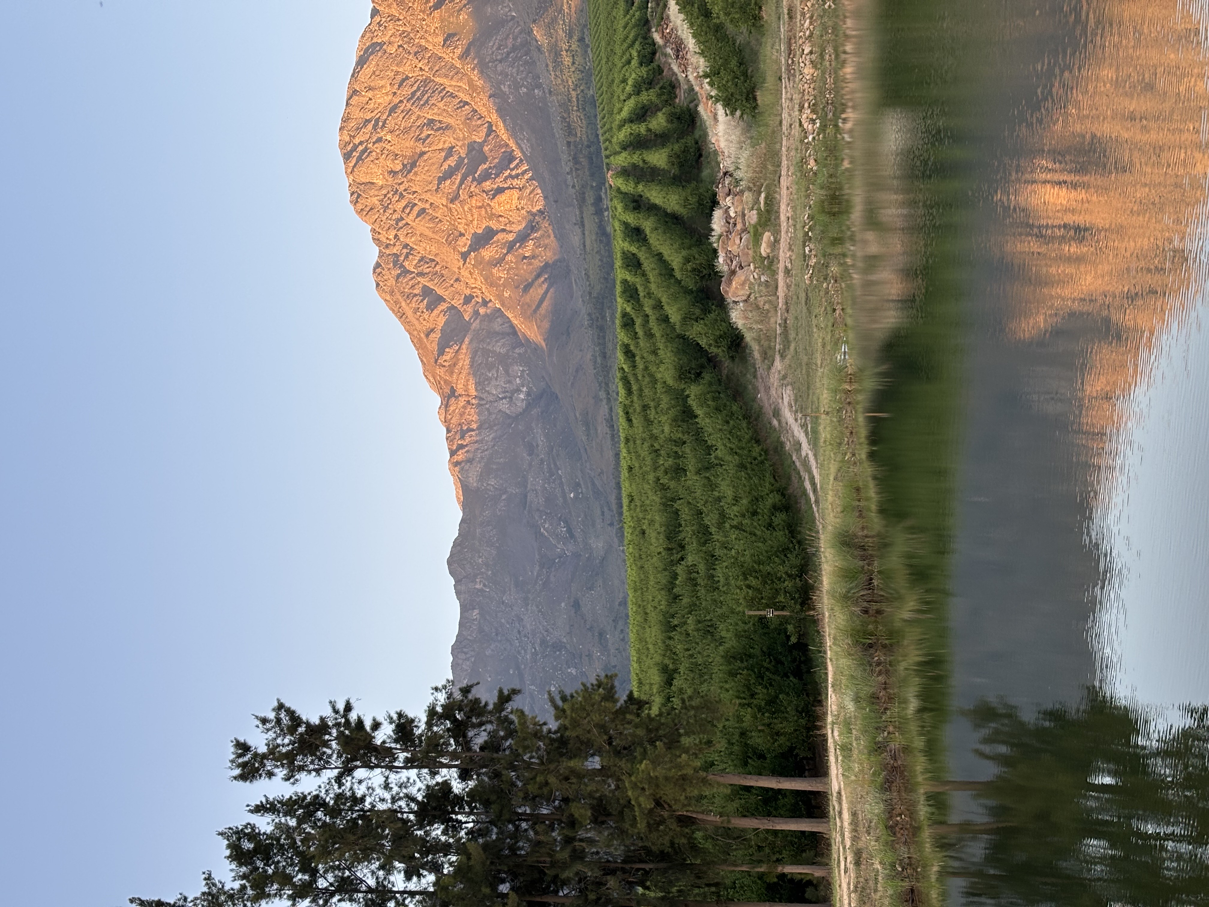 Dam looking onto the valley